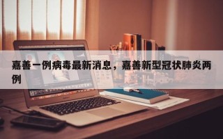 嘉善一例病毒最新消息，嘉善新型冠状肺炎两例