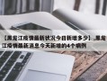 【黑龙江疫情最新状况今日新增多少】,黑龙江疫情最新消息今天新增的4个病例