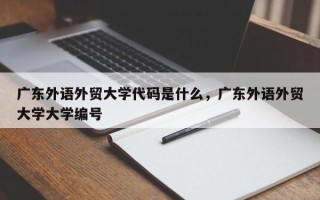 广东外语外贸大学代码是什么，广东外语外贸大学大学编号