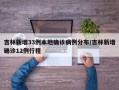 吉林新增33例本地确诊病例分布/吉林新增确诊12例行程