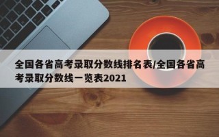 全国各省高考录取分数线排名表/全国各省高考录取分数线一览表2021