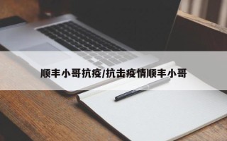 顺丰小哥抗疫/抗击疫情顺丰小哥