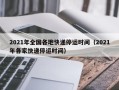 2021年全国各地快递停运时间（2021年各家快递停运时间）