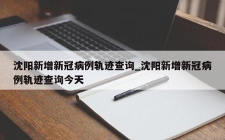 沈阳新增新冠病例轨迹查询_沈阳新增新冠病例轨迹查询今天