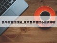 昌平区管控措施_北京昌平管控小区有哪些